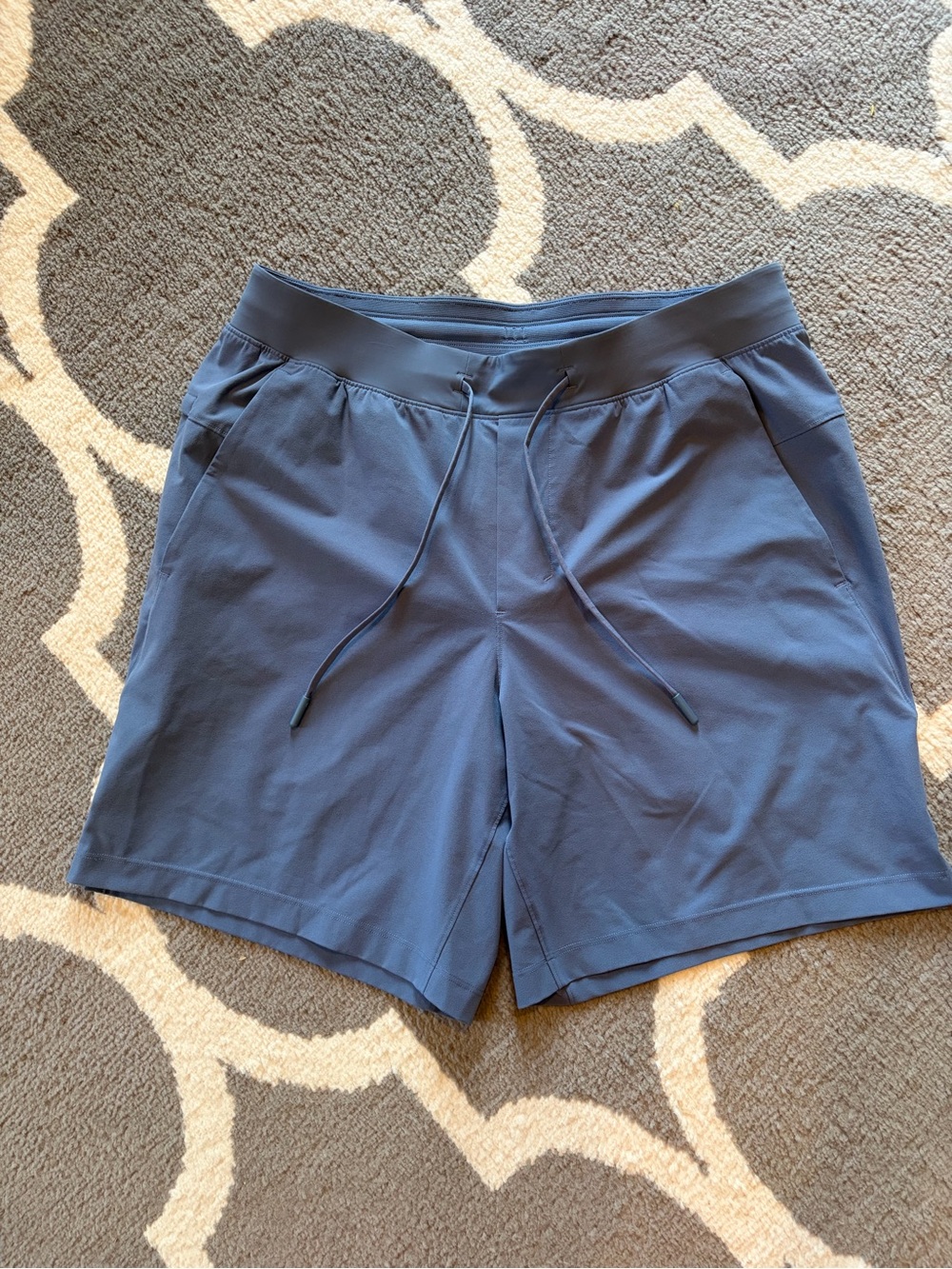 lululemon athletica Men's Slate Blue Athletic Drawstring Shorts